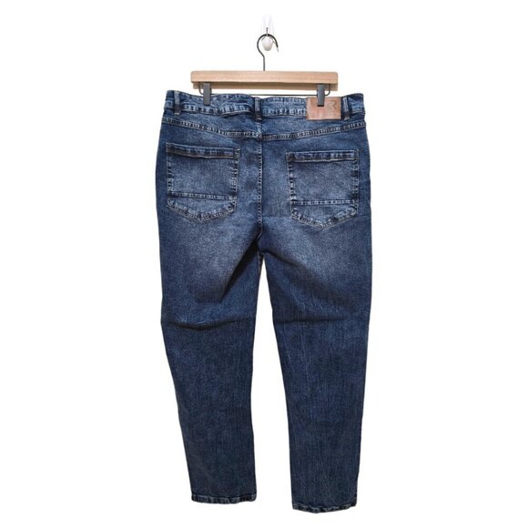 Refinery Republic Straight Leg Stone Wash Distressed Jeans Sz 40x32 - Picture 2 of 10